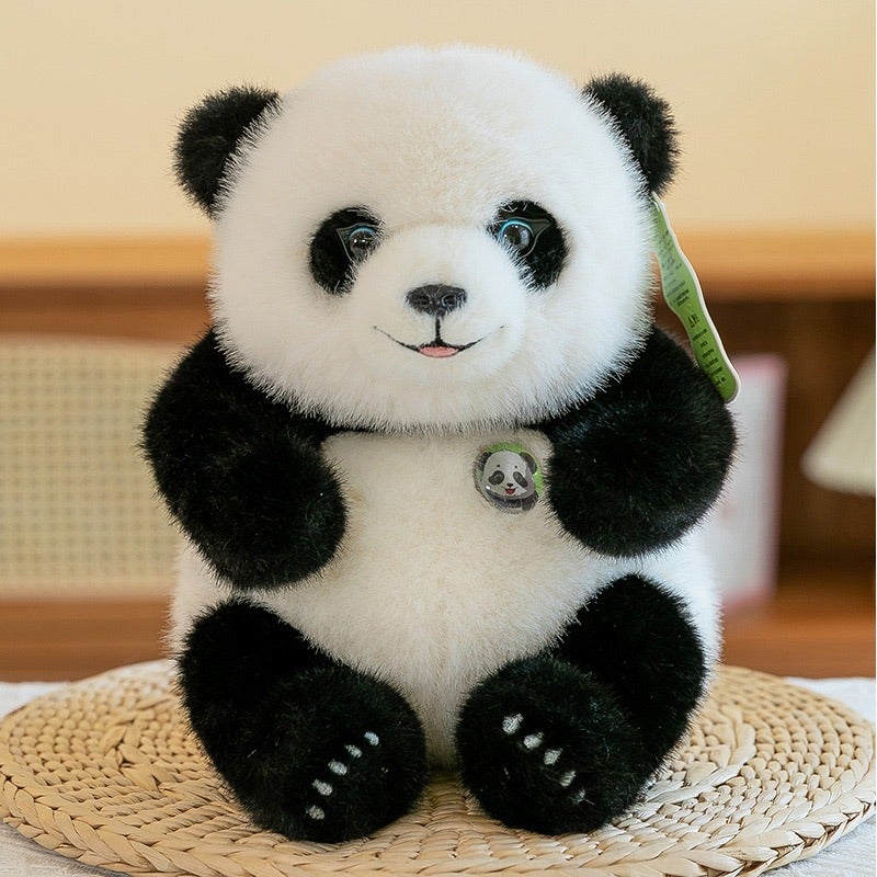 لعبة بلاستيكية دب باندا العملاق 35 سم – ناعمة للغاية عالية الجودة هدية عيد للأولاد - Image 1